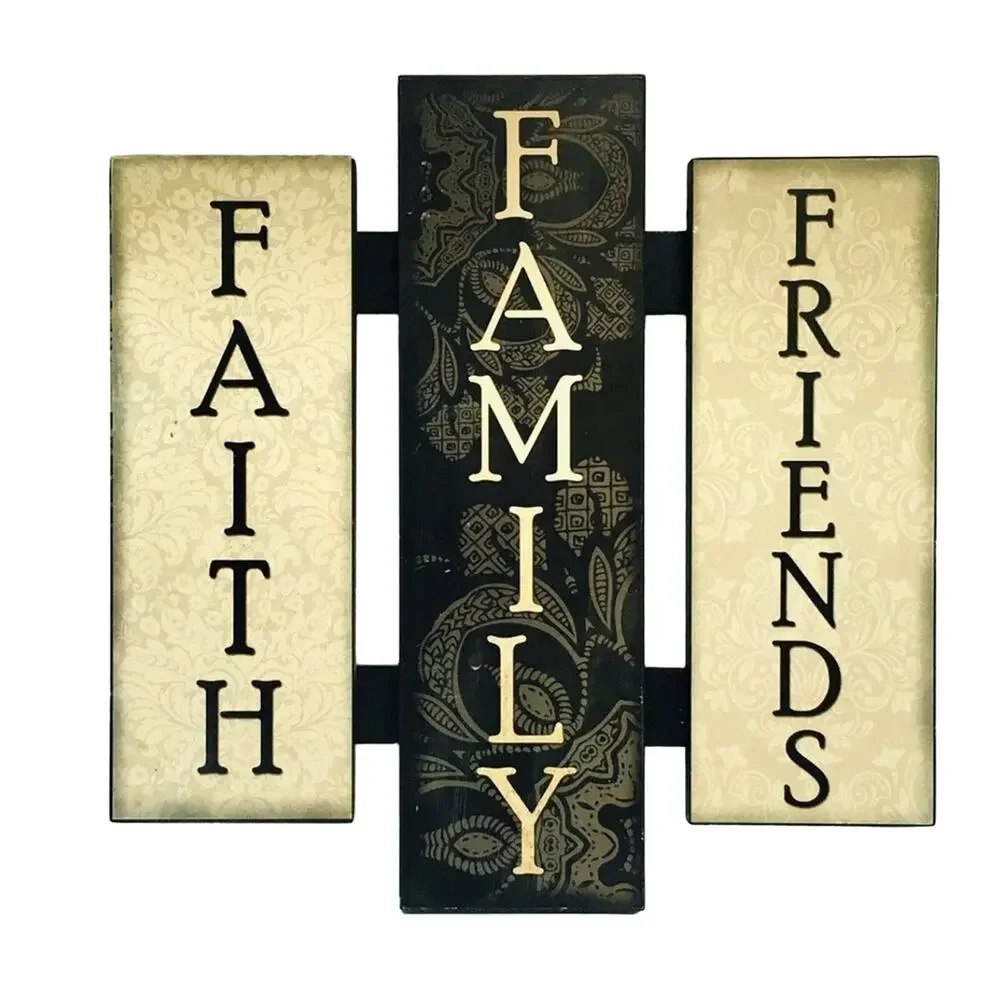 FAITH FAMILY FRIENDS Wall Art